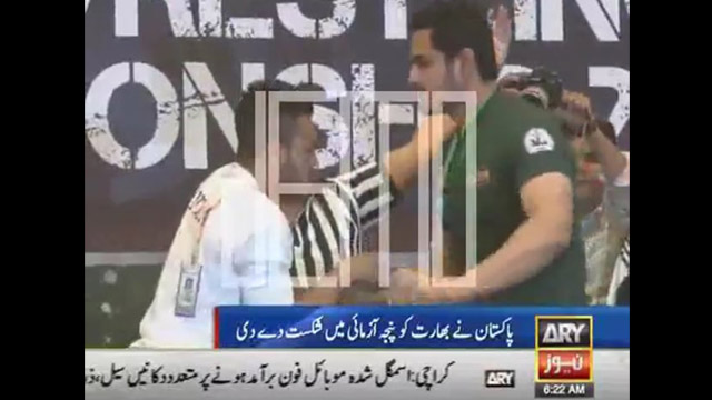 (ARY TV) 2nd Indo-Pak Arm Wrestling Armwrestling Championship 2015.. Highlights..07 November 2015